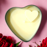 Hide Message Heart Candle | Secret Letter Beads Phrase Silver Heart Aromatic Candle | I Love You Scented Candle | Soy Wax