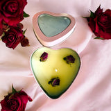 Red Roses Buds Heart Candle |  Pink Shaped Heart Aromatic Candle | Rose Scented Candle