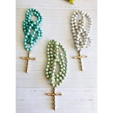Beautiful Beaded Cross Necklace - Necklaces