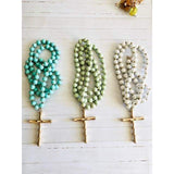 Beautiful Beaded Cross Necklace - Necklaces