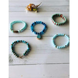 stretch druzy bracelet 