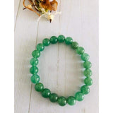 Natural Stones Set of 3 Crystal Green Stretchable Bracelet 