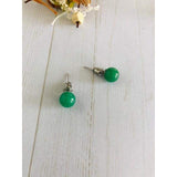 Natural Stones Set of 3 Crystal Green Stretchable Bracelet 