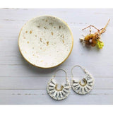 White Dangle Earrings