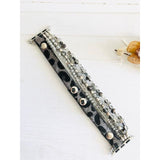 Leopard Beaded Apple Watch Bracelet - Gray - Bracelets
