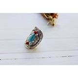 Turquoise Stone Ring - OkayMujer Boutique